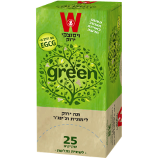 Green Tea with Lemongrass and Ginger Wissotzky 25 bags*1.5 gr
